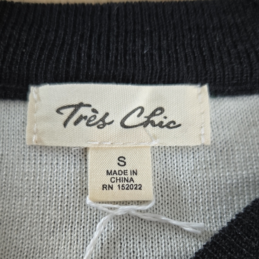 CH 7 NWT Tres Chic Winter Wonderland Pullover Sweater Relaxed Ribbed Sm Md Lg XL - Picture 6 of 8